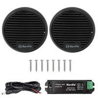 Herdio 3'' 160W 2PCS Marine Boat Waterproof Speakers Motorcycle Bluetooth Speaker Audio Stereo System For ATV UTV Outdoor Boat