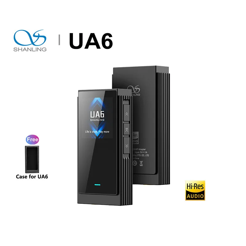 SHANLING UA6 Portable HiFi USB DAC Headphone Amplifier with 4 X CS43131 DACs DSD512 3.5mm 4.4mm Balanced Output And 220mAh Batte