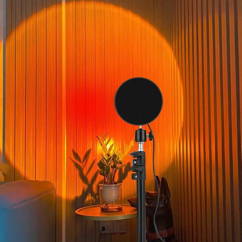 Promotion! Projection Atmosphere Lamp LED Night Light,USB Projector 360 Degree Rotation Photography Lamps For Home Room Studio