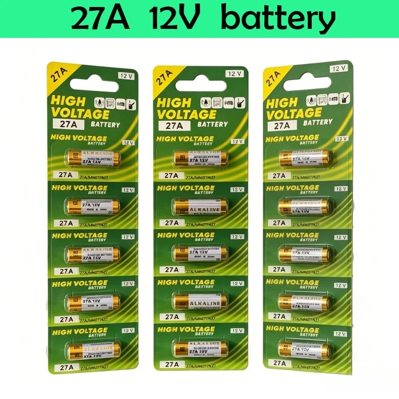 12V 23A 27A  Alkaline Battery A23 E23A K23A L1028 58mAh 5-60PCS for Remote Control, Doorbell, Toys, Flashlight (Premium Quality)