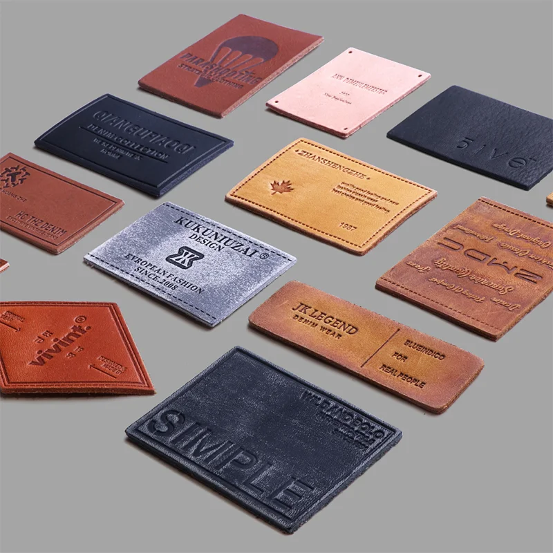 

Professional custom (200 PCS/lot) polyurethane leather labe /leather/wash water trademark/clothing label/wovenlabel