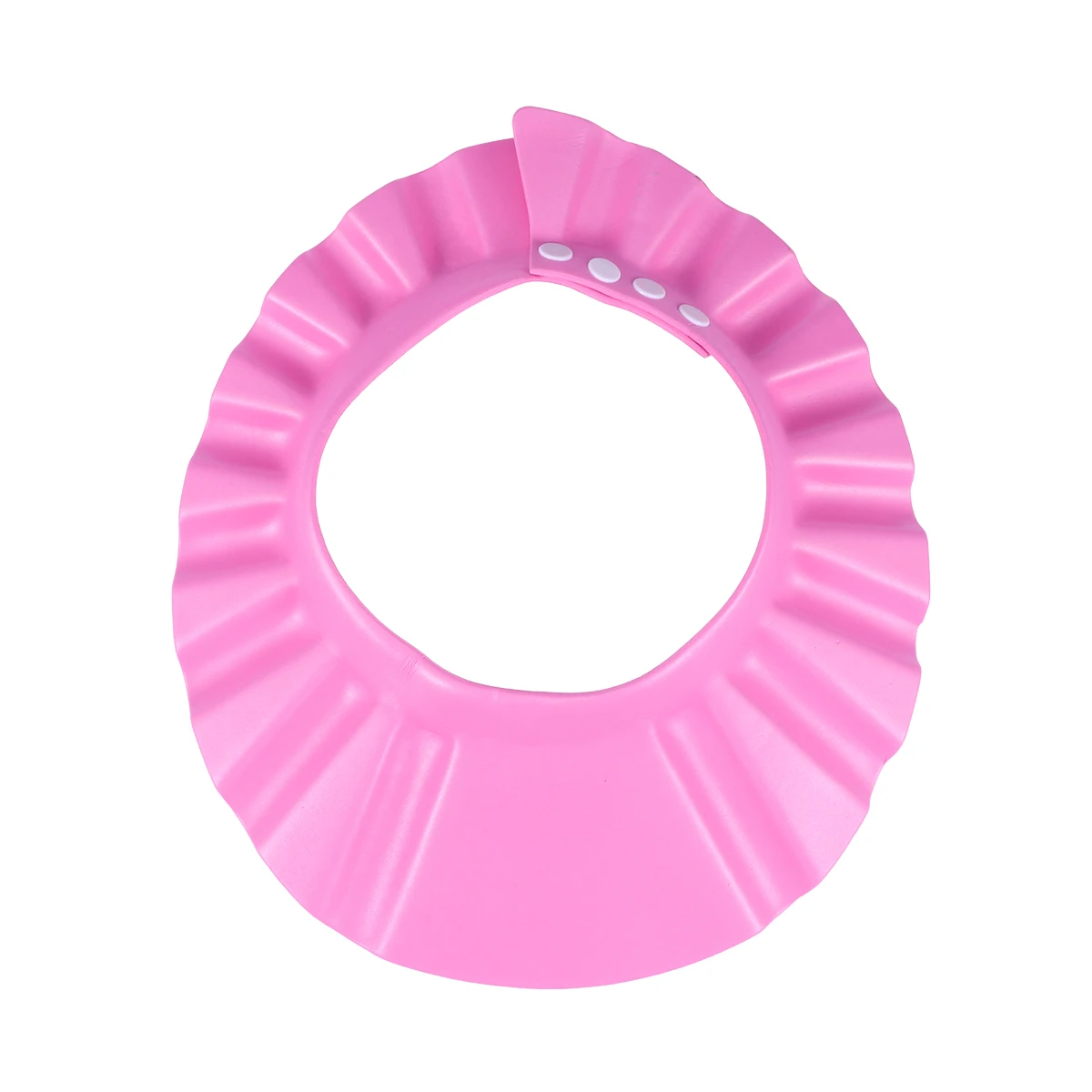 

Children Shower Cap Baby Bathing Water Proof Shampoo Shield Pink 40-55cm Head Soft Elastic Material Heat Resistance 80C Bright