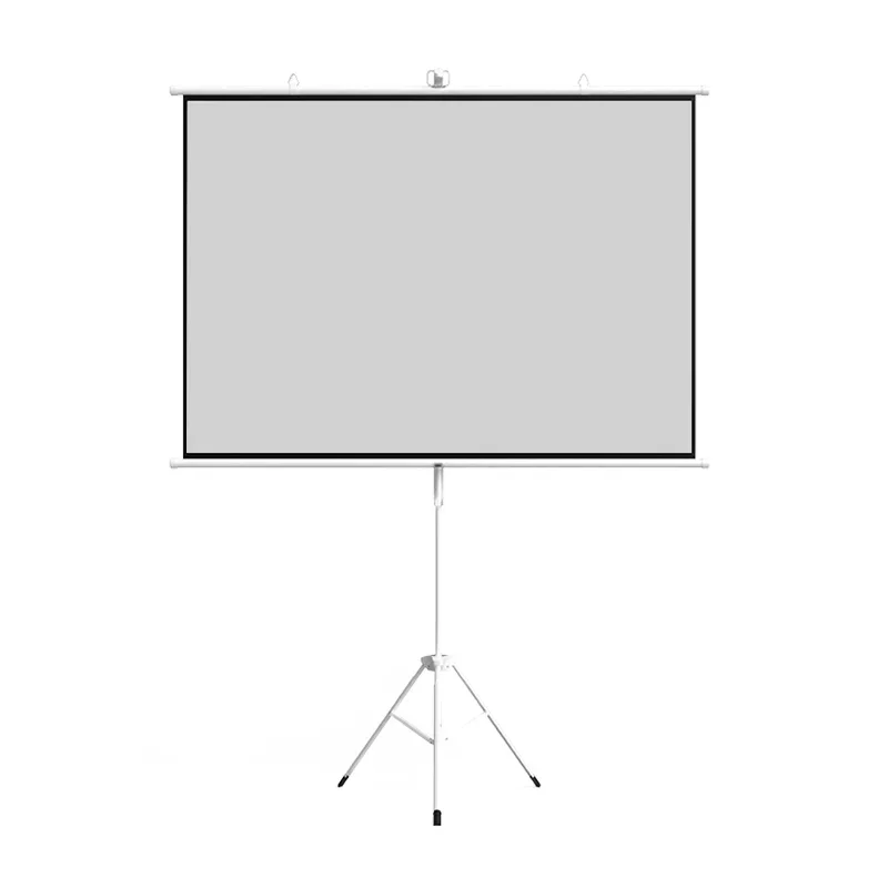 60 inch 1:1  Indoor Home Use White HD Floor Projection Screen Portable Tripod Projector Screen