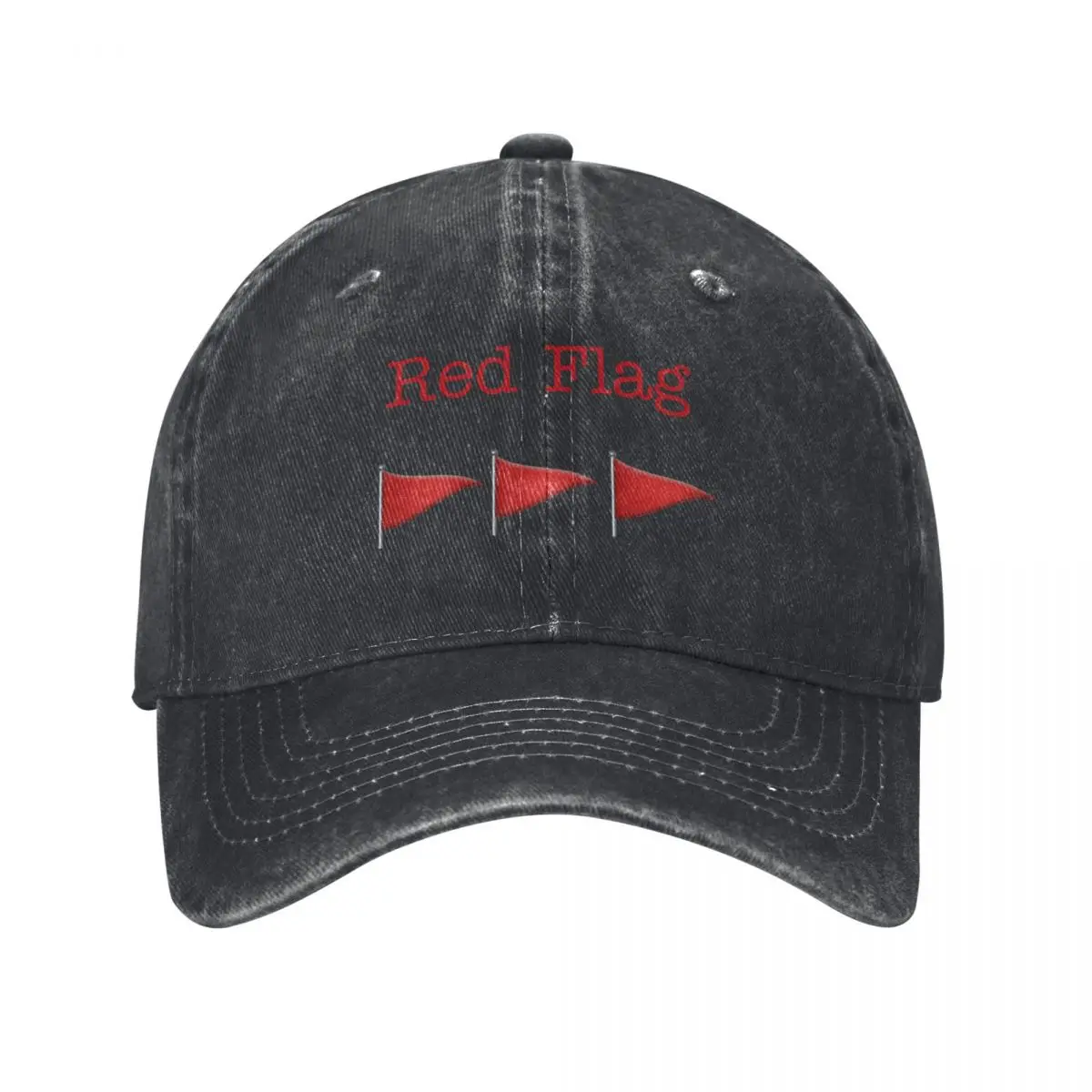 

Red flag meme Baseball Cap Wild Ball Hat sun hat Christmas Hat Woman Men's