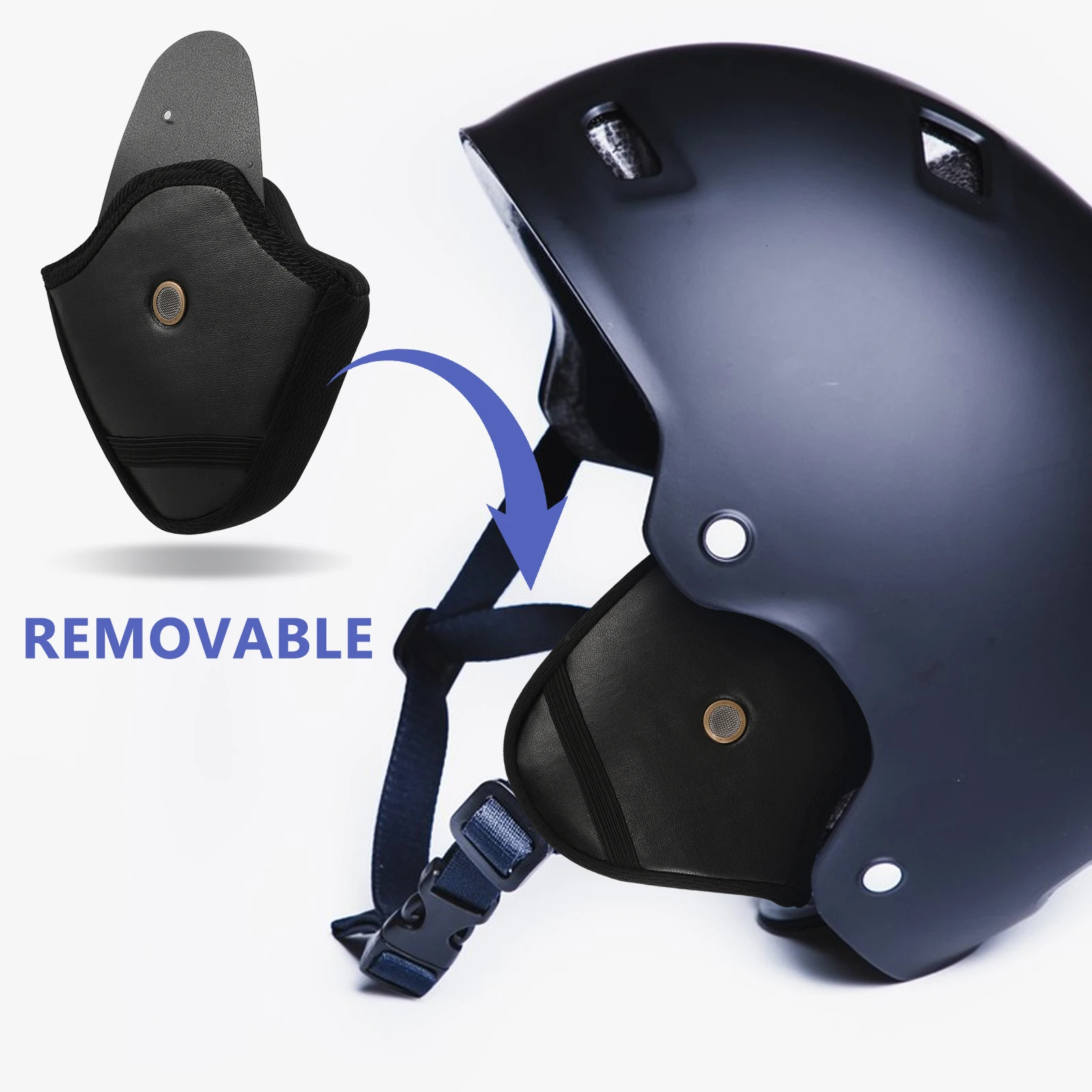 

Detachable Protection Windproof Headgear for Motorcycle Cycling Scooter Universal Fit Soft Cover Impact for Bike