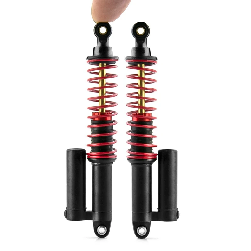 4 pçs 100mm pressão negativa piggyback amortecedor para 1/10 rc rastreador carro axial scx10 traxxas trx4 d90 atualizações