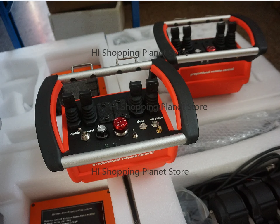 Wireless crane remote control, 4/6/8 joysticks. For discounted pricing/product model, please contact customer service.