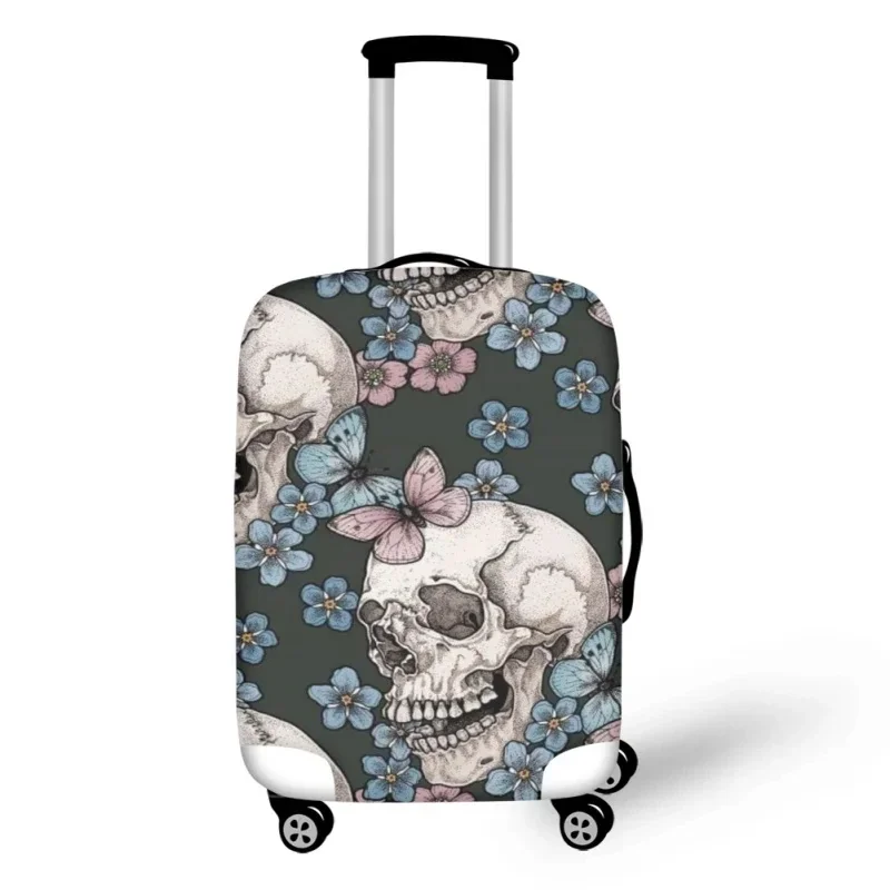 Hot Fashion Sugar Skull Print Luggage Protective Dust Covers Elastic Waterproof 18-32 Inch Suitcase Cover Travel Accessories