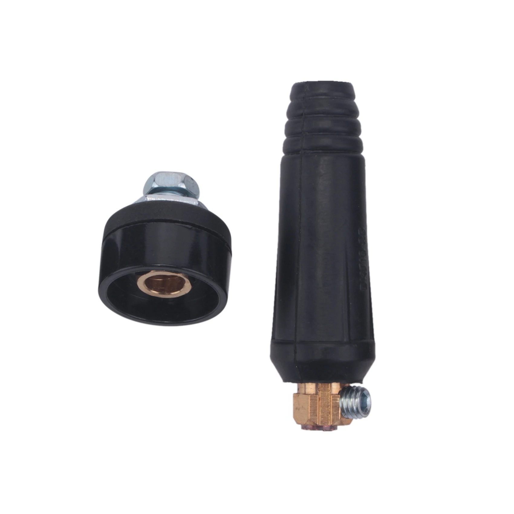 

1 Set of Black European Style Electric Welding Machine Cable Connector DKJ 10-25 Quick Connector Plug