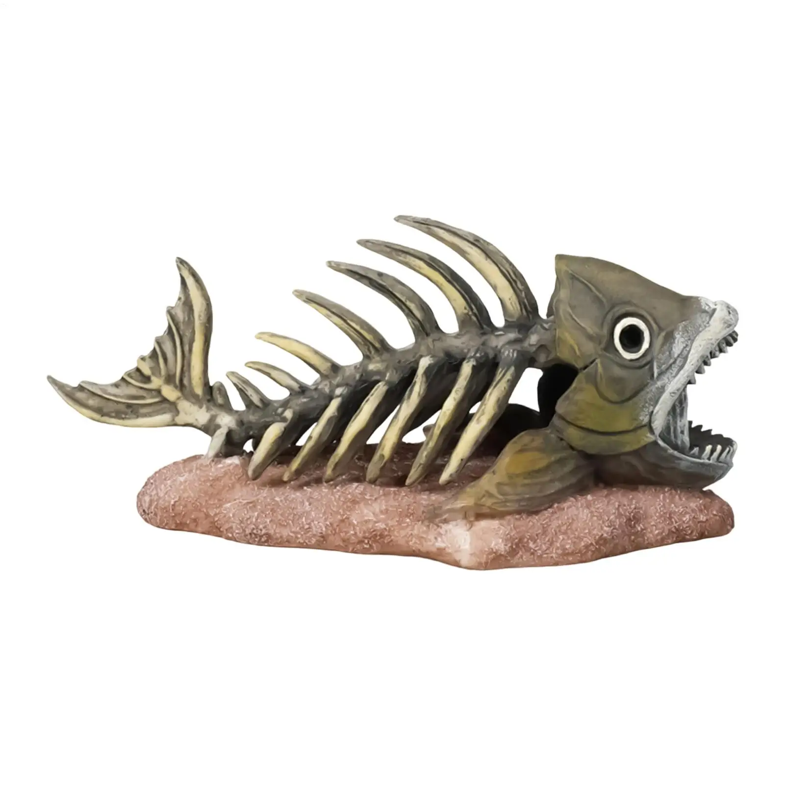 Aquarium Statue Resin Under Water Landscape Reptile Tank Piranha Skeleton Decor for Bedroom Study Room Restaurant Apartment