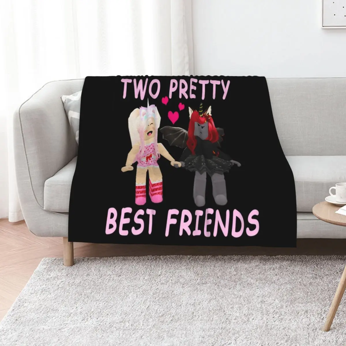 Two Pretty Best Friends IAMSANNA Throw Blanket Luxurious Soft Blanket Holiday Gift for Family