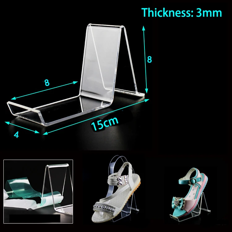 ABOOFAN 6Pcs Acryl Clear Schoen Display Stand Voor Kinderen Schoenen
