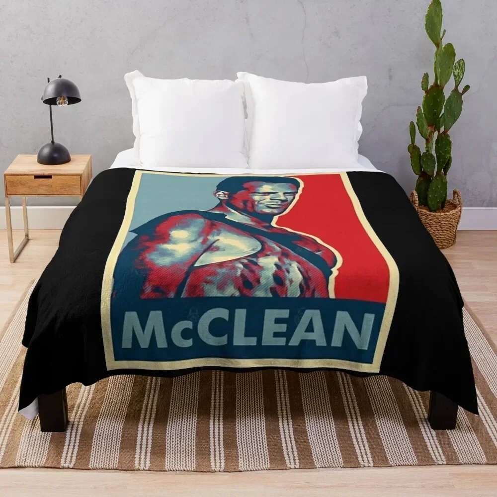 

Pop John Mcclane Throw Blanket Hairy Soft Plaid Loose heavy to sleep Blankets