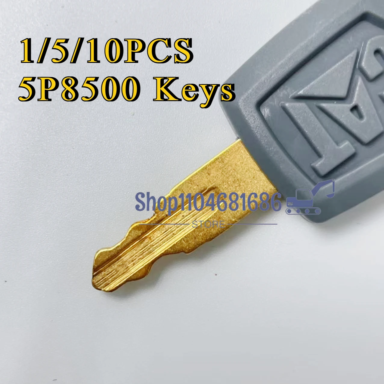 

1/5/10pcs 5P8500 Grey Excavator Key for Caterpillas E307 320 336 E330 E305.5 E307 E313 E320D2GC New Start Ignition Keys F0002