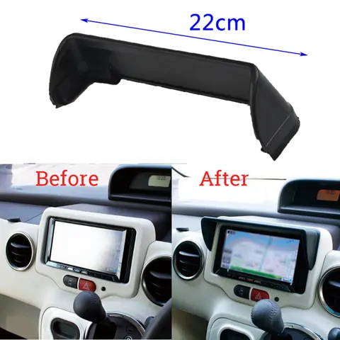 자동차 GPS 네비게이션 차양 바이저 커버 Sun Shade 22cm 눈부심 방지 자동차 대시 라디오 Sun Shade GPS 네비게이션 후드 캡 커버