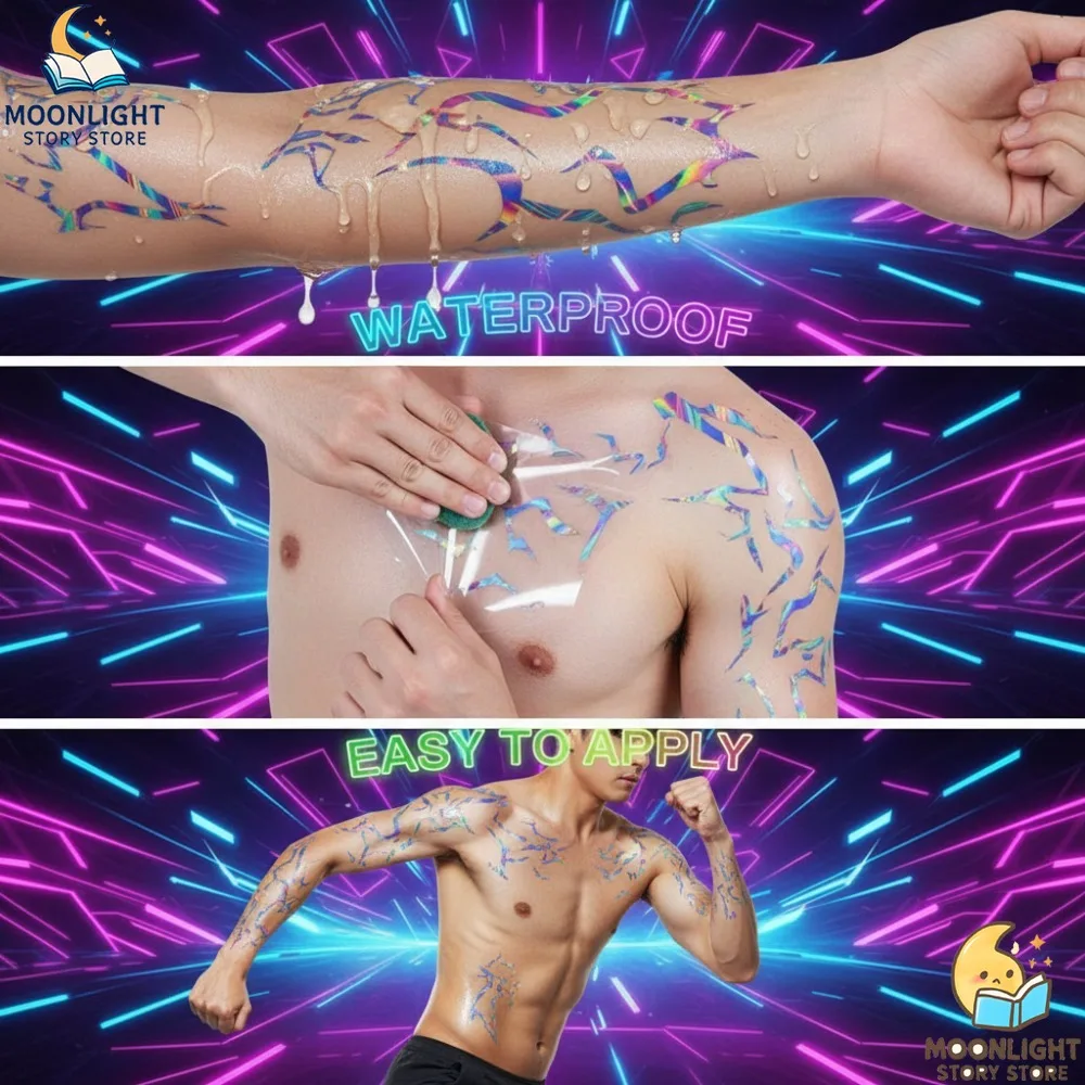 Cosplay Kpop Demon Hunter Make-up Tattoo Aufkleber für Bühnenauftritt Party Dress-Up Must-Have Kosmetikzubehör für Fans