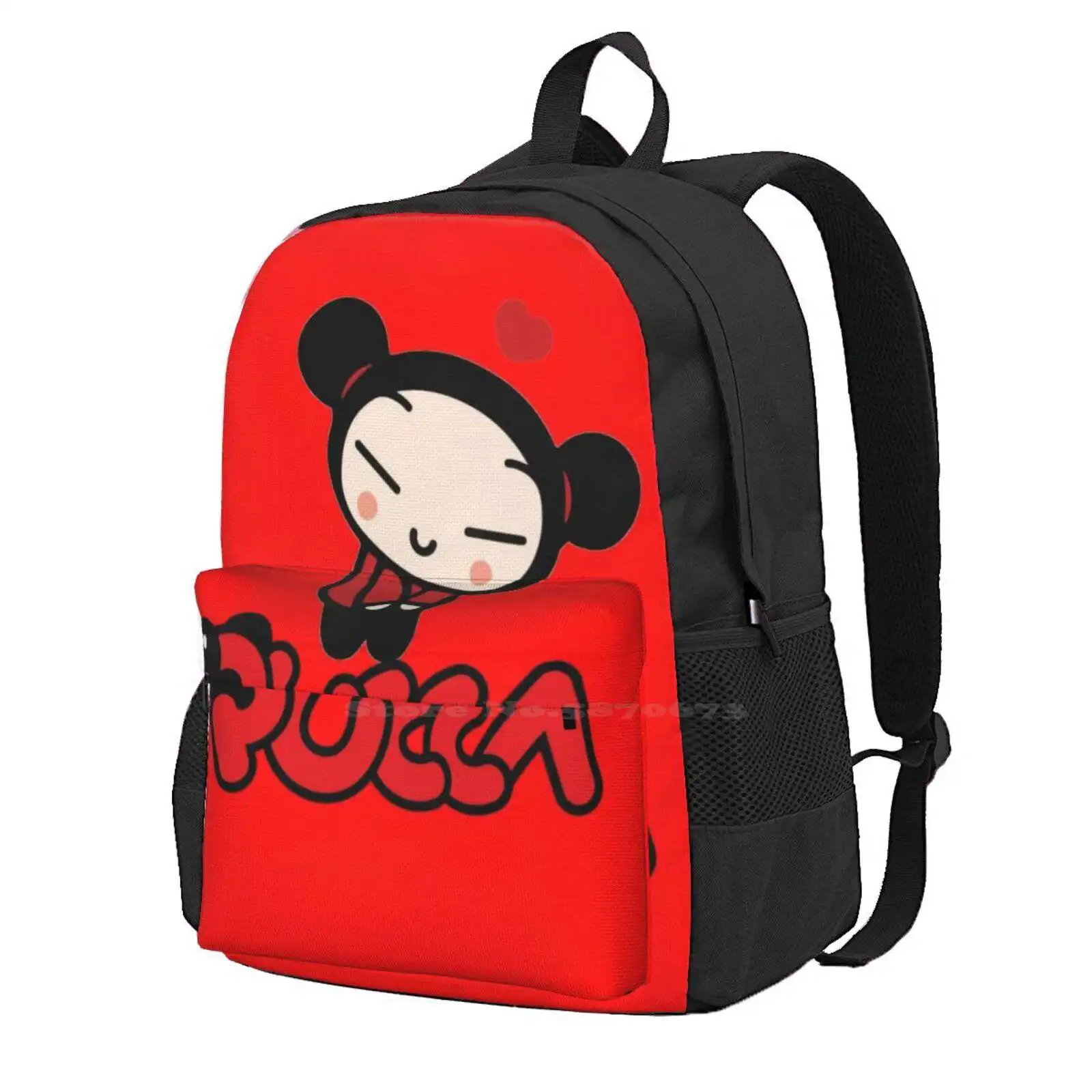 Anime Pucca Hot Sale Backpack Fashion Bags Pucca Love Garu Cute Ppukka Pucca And Garus Relationship Ching Tobe Pucca Characters