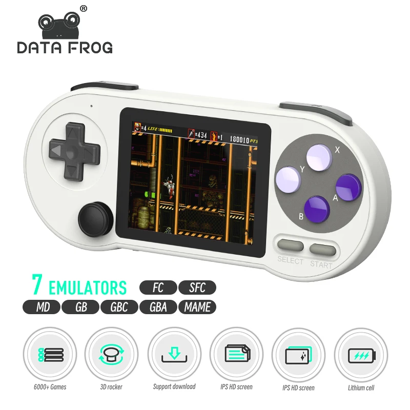 Data Kikker Sf2000 3 Inch Scherm Handheld Game Console Speler Draagbare Game Speler Ingebouwde 6000 Games Voor Ondersteuning Av Output