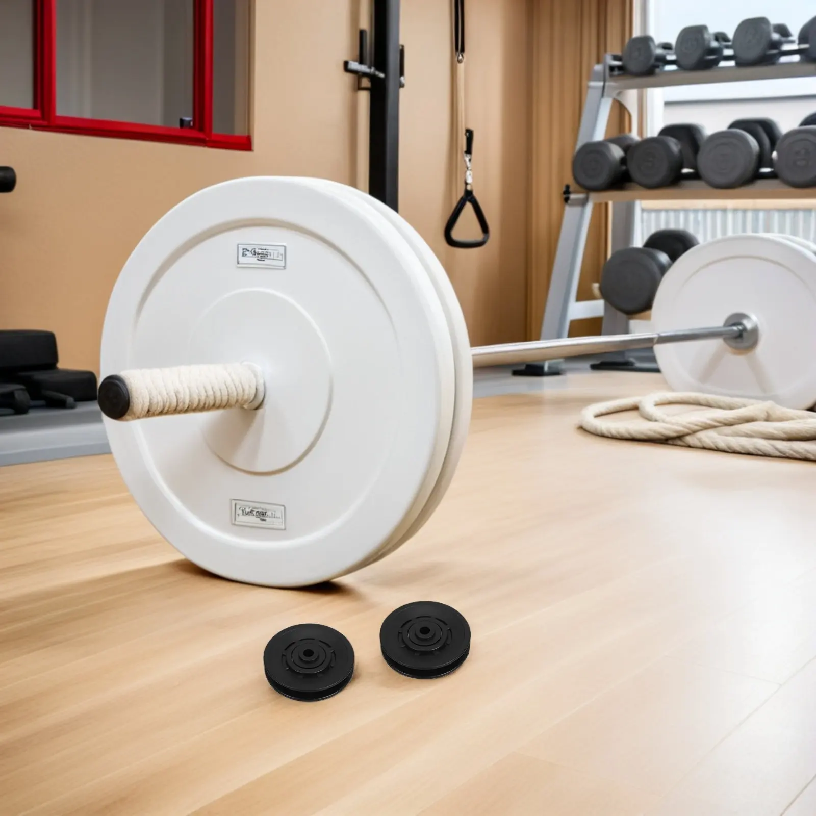 8Pcs Gym Pulley Component Pulley Wheel Set High Precision Smooth Operation for Home Gym Cable Machine Exercise