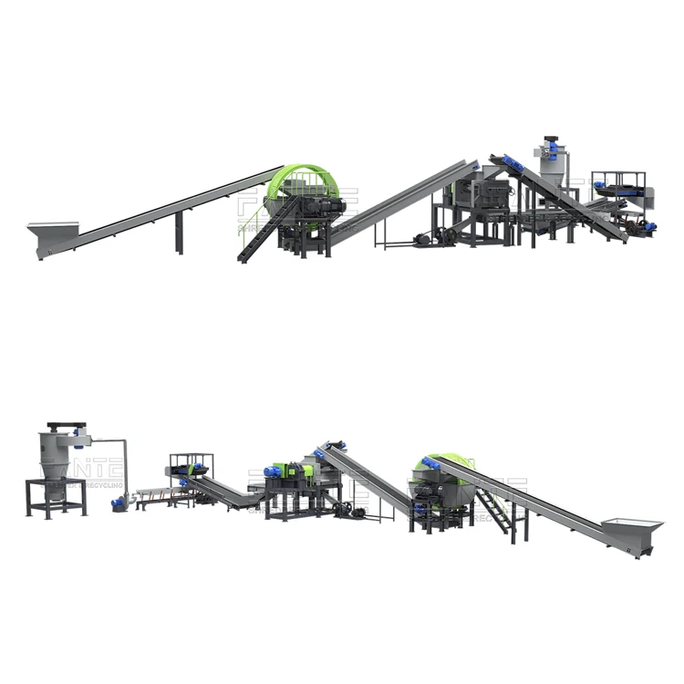 Granulador De Resíduos Automático, linha De Produção Hines, reciclagem De Pó De Pneu