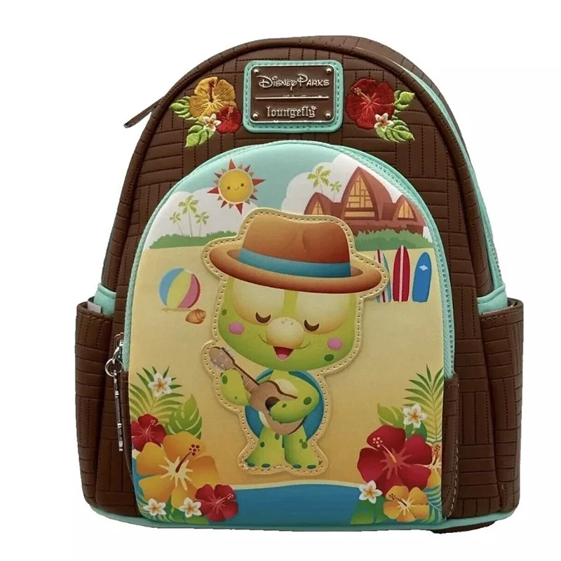 

Disney Loungefly Mini Rucksackolu Mel Turtle Duffy With Key Ring In The Park Mini Backpack Shoulder Bag Outdoor Leisure Bag Gift