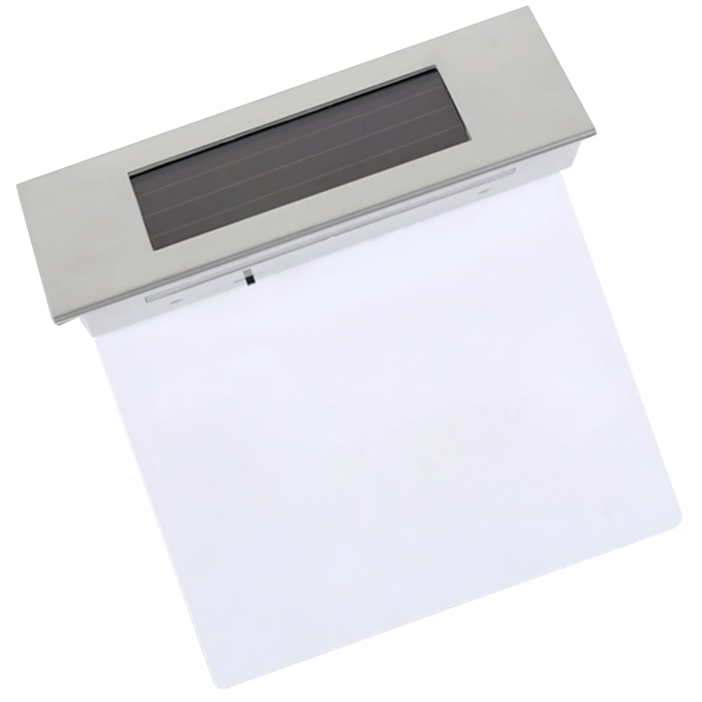 Numero di porta solare a parete per strumento di illuminazione a LED a induzione esterna impermeabile in acciaio inossidabile da 2 pezzi