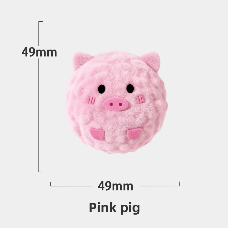 Mini-Plüsch-Quietschball für Hunde, niedliches Tierdesign, kaubeständig, interaktives Apportierspielzeug, Puzzle für Welpen, Angstlinderung – Detail 6