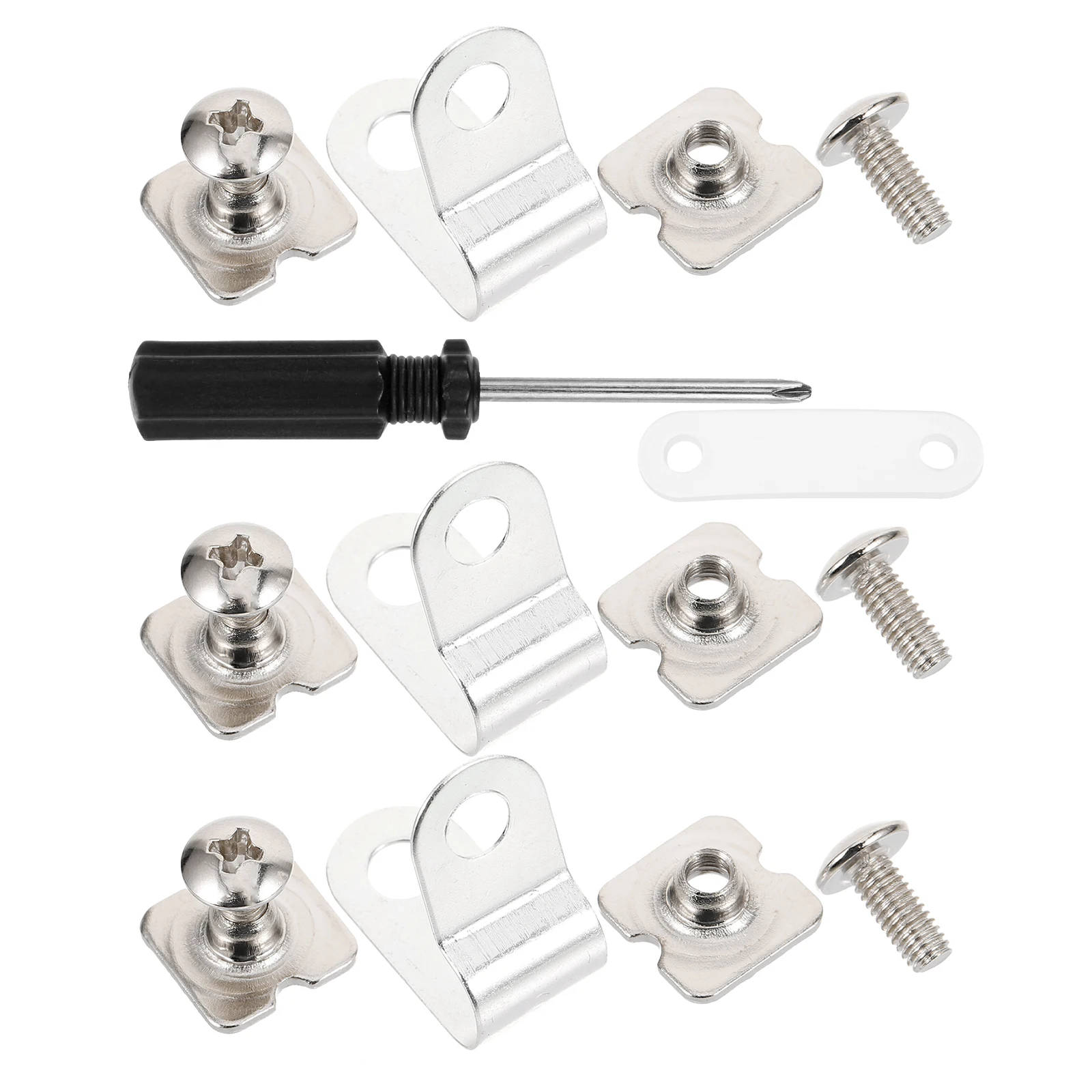 

1 set Visor Fasteners Repair Kit Hockey Baseball Clips Fitting R-clamp Screws Nuts Rubber Gasket Sports Protection