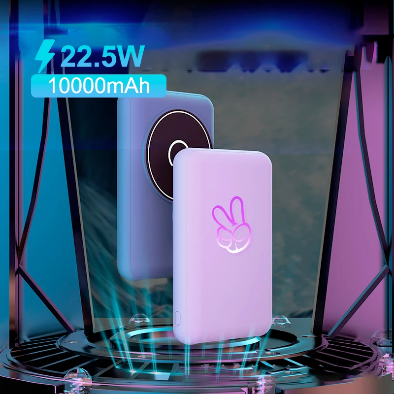 

10000mAh Magnetic Mobile Power Bank PD22.5w Super Fast Charging Large Capacity for iPhone 12/13/14/15 Series