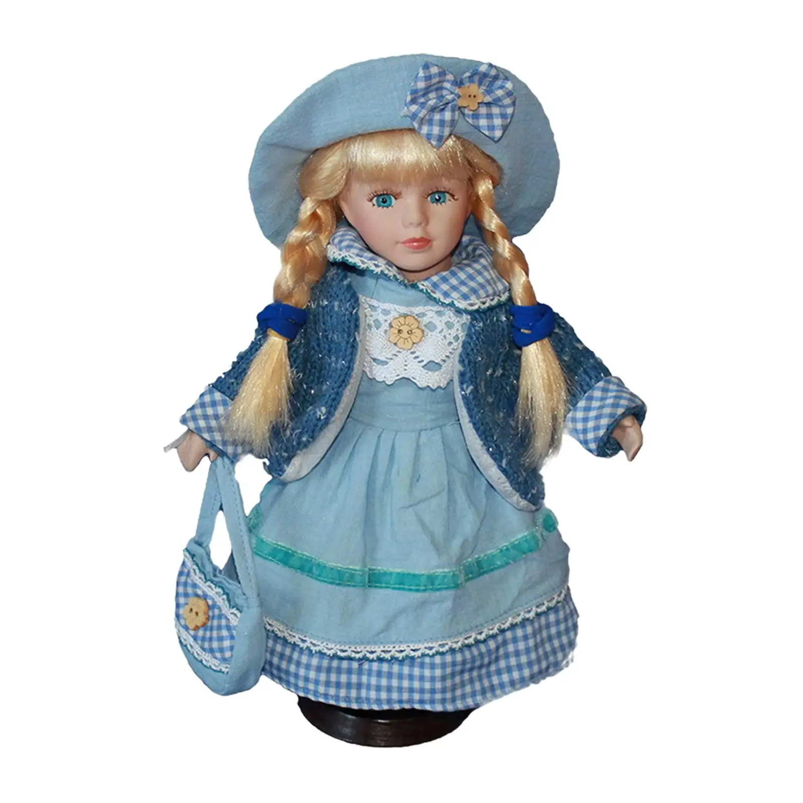 Elegant Ceramic Porcelain Doll Figure for Girls Women Collectible Home Decor Ornament Birthday Gift Tabletop Display