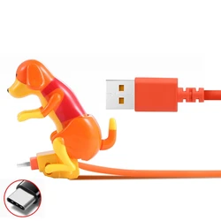 Type C USB Humping Spot Dog Data Charging Cable for Mobile phone