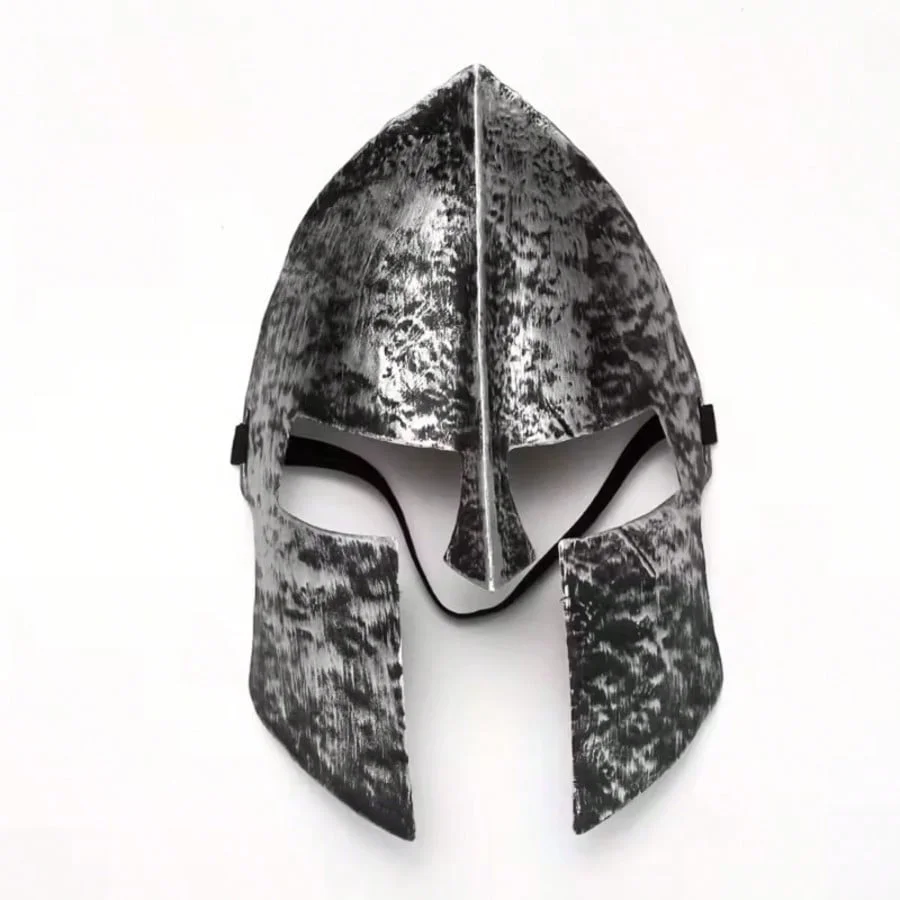 1 Stück Spartaner-Kriegerhelm, antike griechisch-römische Gladiator-Maske, Cosplay-Helm, Halloween-Party-Kostüm, Verkleidungs-Requisite für Herren – Detail 1