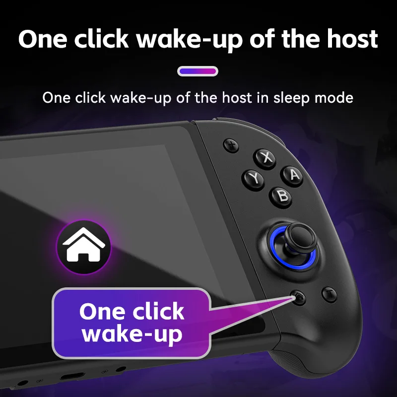 Switch Left And Right Game Handle Hall Joystick With Wake-up Vibration Continuous Body Sensation Macro Programming Joycon Handle