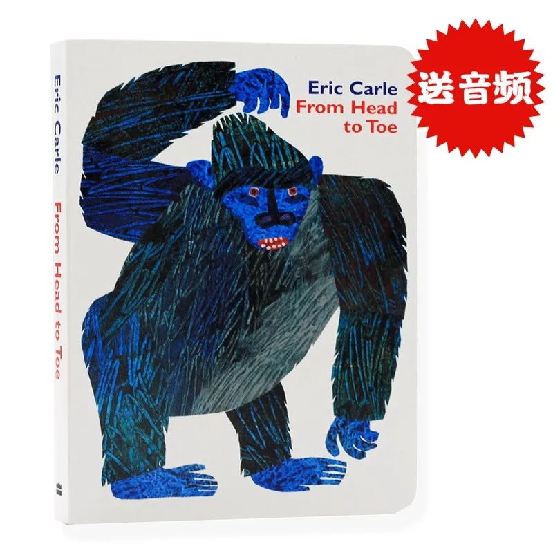 From Head To Toe English Cardboard Book Early childhood education Enlightenment Cognitive Reading Story Book for Baby Children