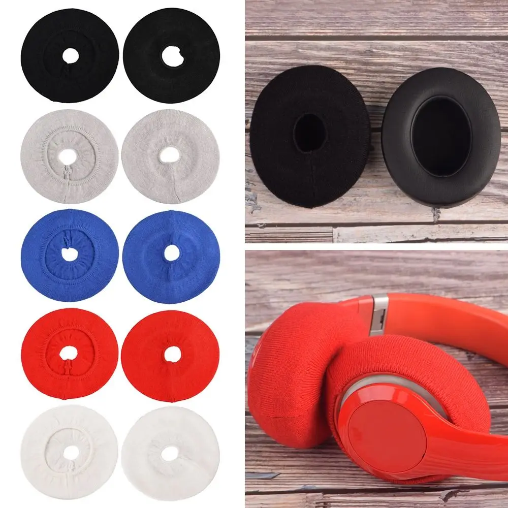 

Stretchable Elastic Knitted Fabric Dust Proof Earpad Covers Headphones Protective Headphone Covers Earpad Covers