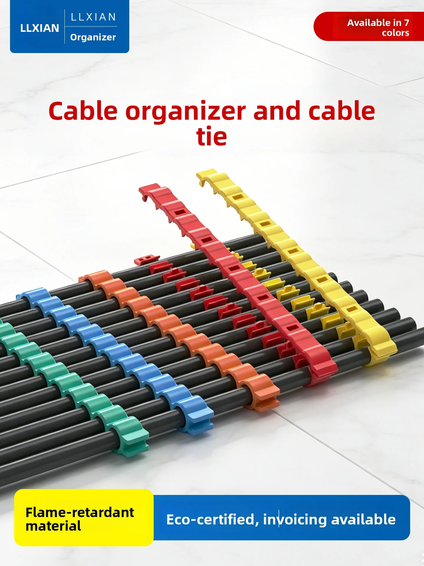 Plastic Cable Combiner φ6MM Hole Diameter Fixed Cable Organizer Cabinet Network Cable Super Five Six Class Storage Tool