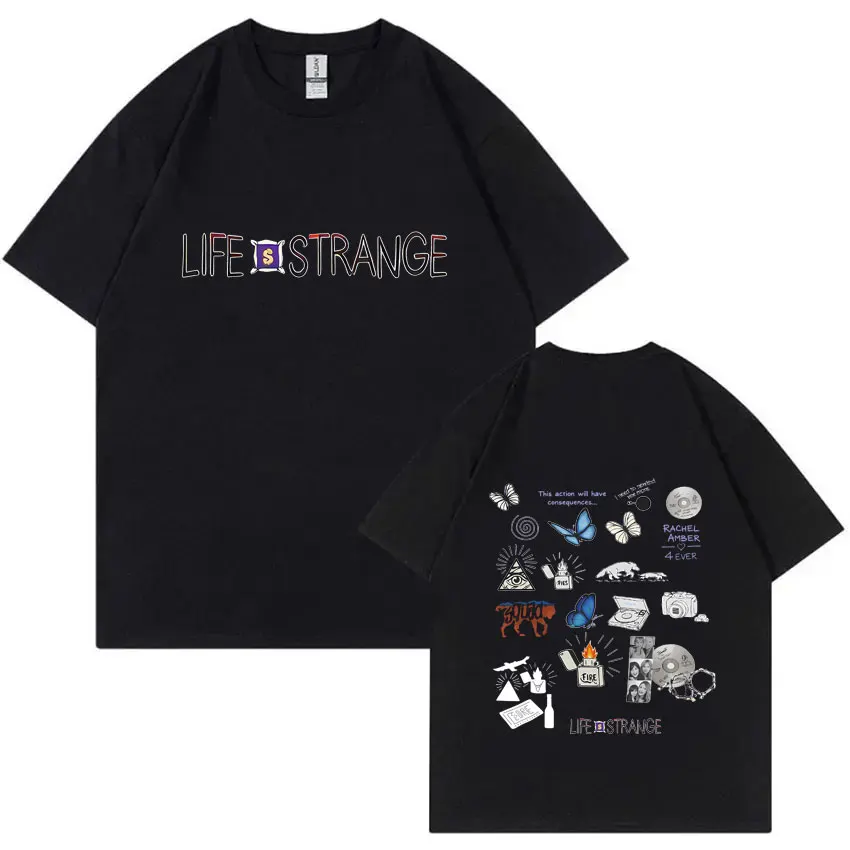 

Hot Game Life Is Strange Logo Print T-shirt Men Women Casual Oversized Crewneck T Shirts Male Fashion Vintage Tshirt Streetwear