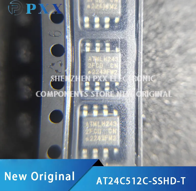 New Original AT24C512C-SSHD-T EEPROM Memory IC 512KB I2C Sop-8