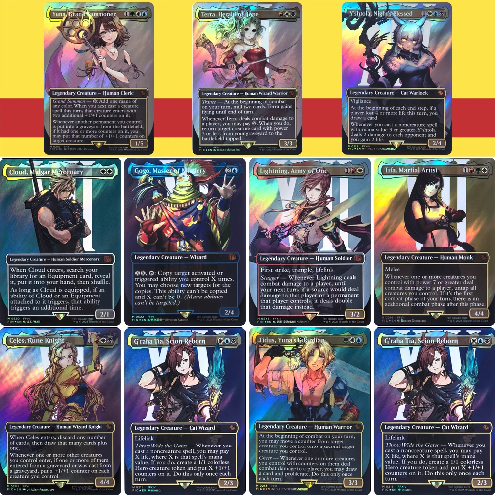Anime characters Commander DIY Homemade Xtreme Bronzing texture beauty Cool Collection card Christmas birthday gift Game toys