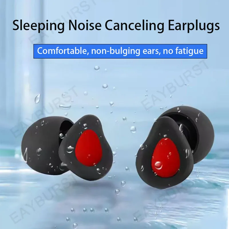 Eayburst Silicone Earplugs Waterproof Swimming Ear Plugs for Hearing Protection Reusable Noise Reduction Sleeping Ear plug