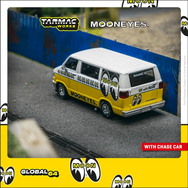 

TW In Stock 1:64 RAM VAN Mooneyes Diecast Diorama Car Model Collection Miniature Toys Tarmac Works