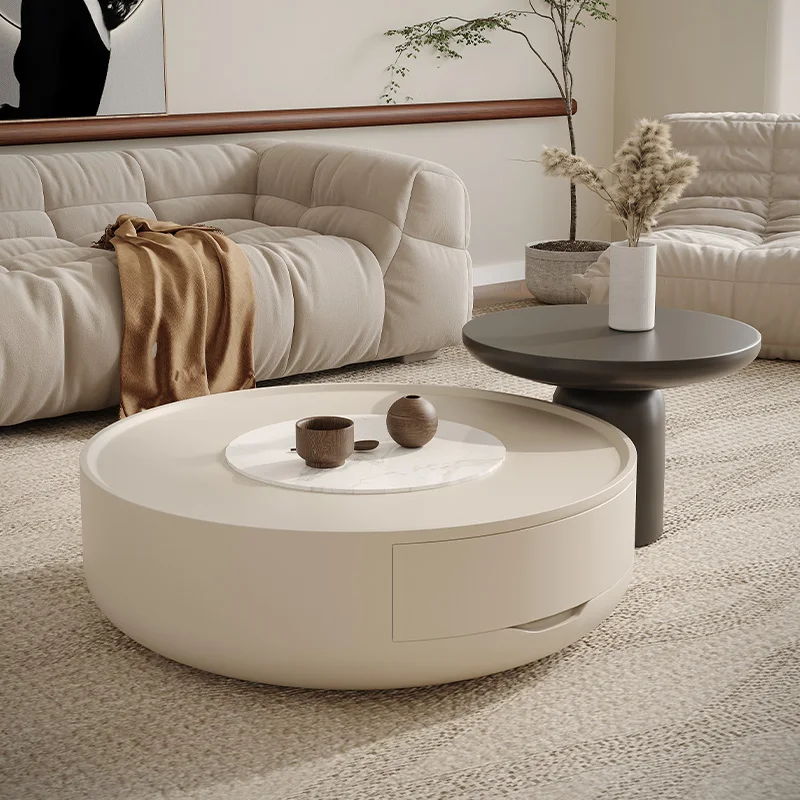 

White Nordic Coffee Tables Luxury Round Modern Minimalist Coffee Tables Design Japanese Table Basses De Salon Home Furniture