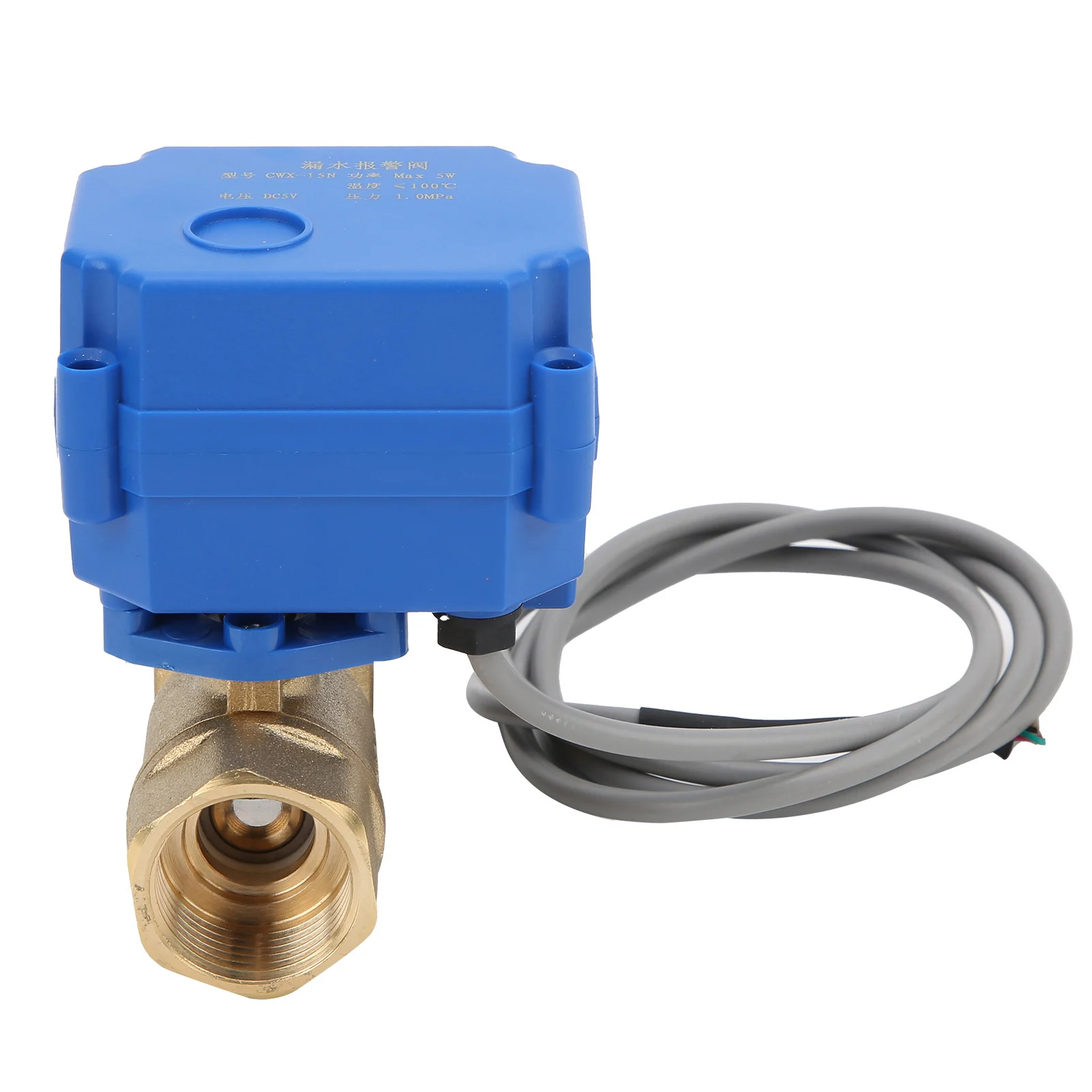 Capteur d'alarme capteur d'alarme vanne à bille en laiton unique kit de système de détection de fuite d'eau double voie vanne de détection capteur de fuite d'eau