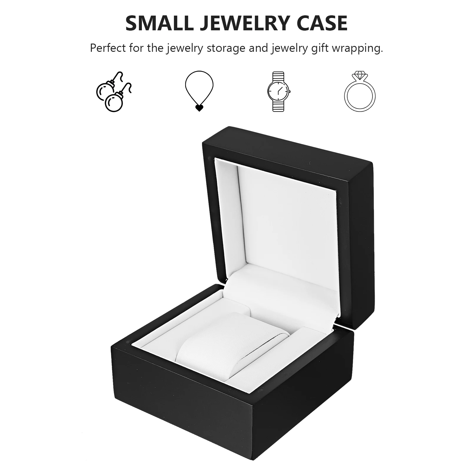 

1pc Jewelry Packaging Box Wooden Storage Case Elegant Watch Box For Home Office Large Capacity Watch Jewelry Display Case