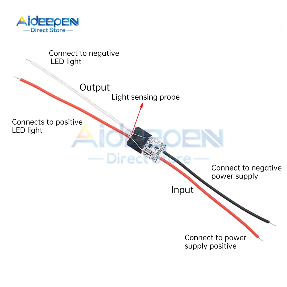 Sakelar Sensor Cahaya Otomatis Mati Otomatis Sakelar Lampu Jalan Fotosel DC 3.7V 5V 12V 24V 5A Sensor Fotoswitch Kontrol Foto