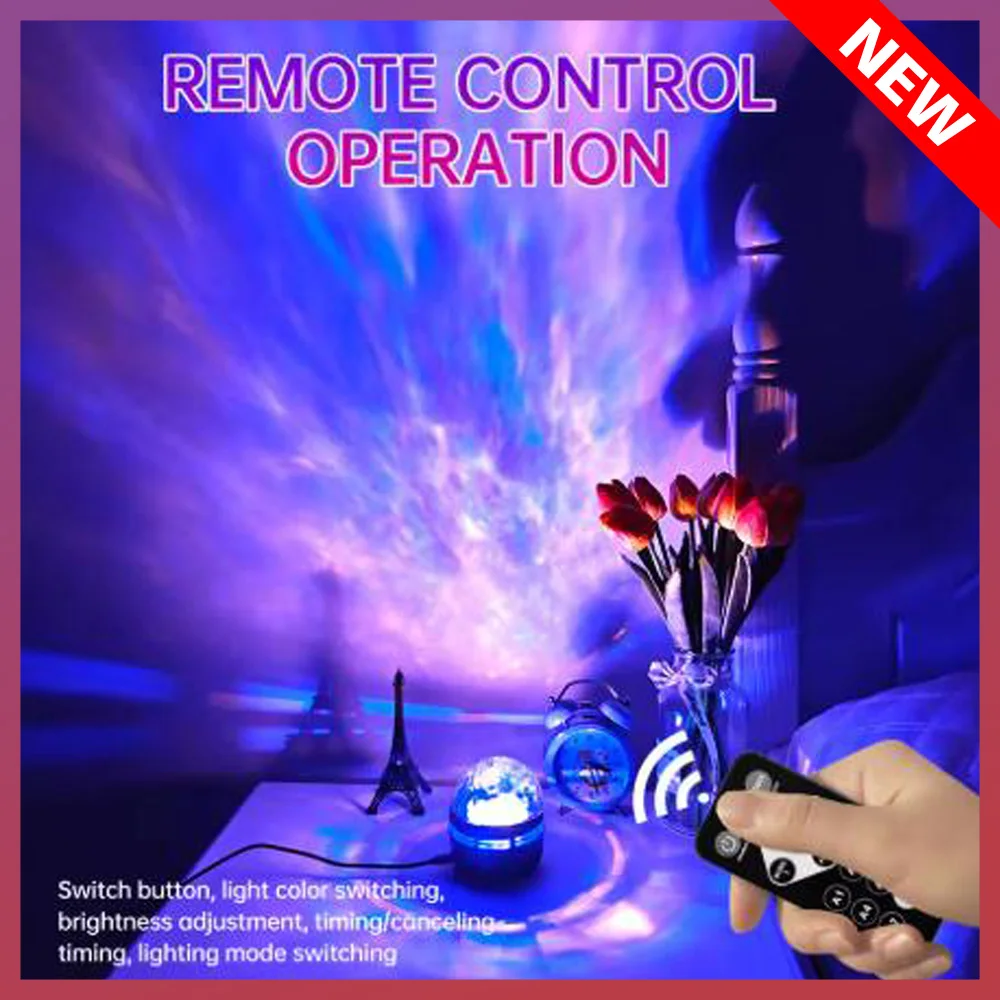 

LED Night Light Decorative light Starry Sky Projector with Remote Control USB A variety of styles for Home Bedroom Party Decor