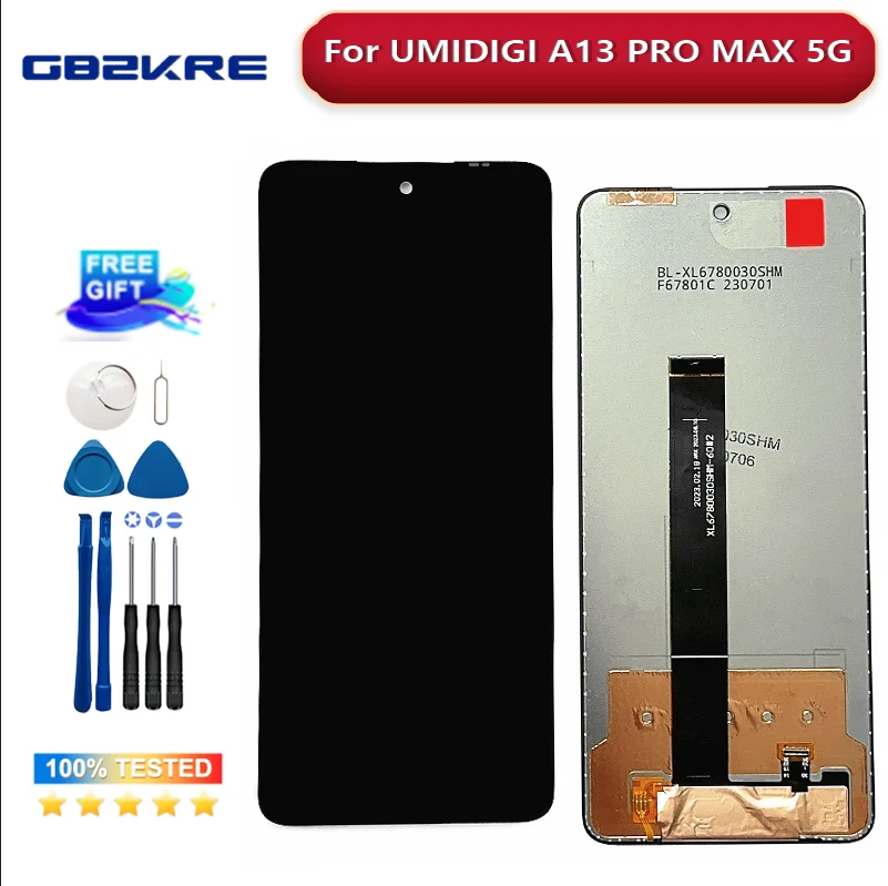 

100% Tested Original For UMIDIGI A13 PRO MAX 5G LCD Display Touch Screen Digitizer Assembly LCD Touch For A13PROMAX 5G LCD