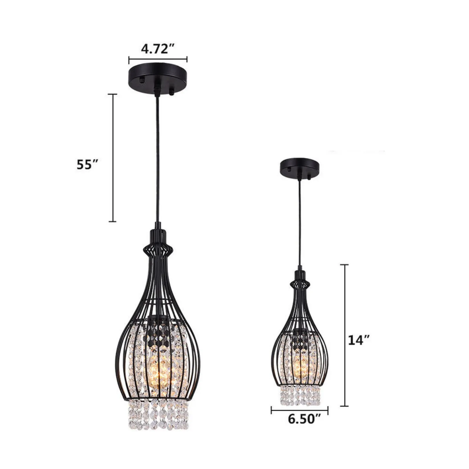 US Crystal Chandelier Pendant Light, Luz De Teto, Luminária De Sala De Jantar, EUA HOT