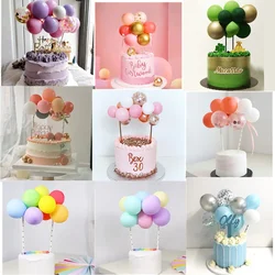 10pcs 5Inch Balloon Cake Topper Metal Confetti Balls Cloud Shape for Birthday Baby Shower Wedding Party Decoration DIY Supplies