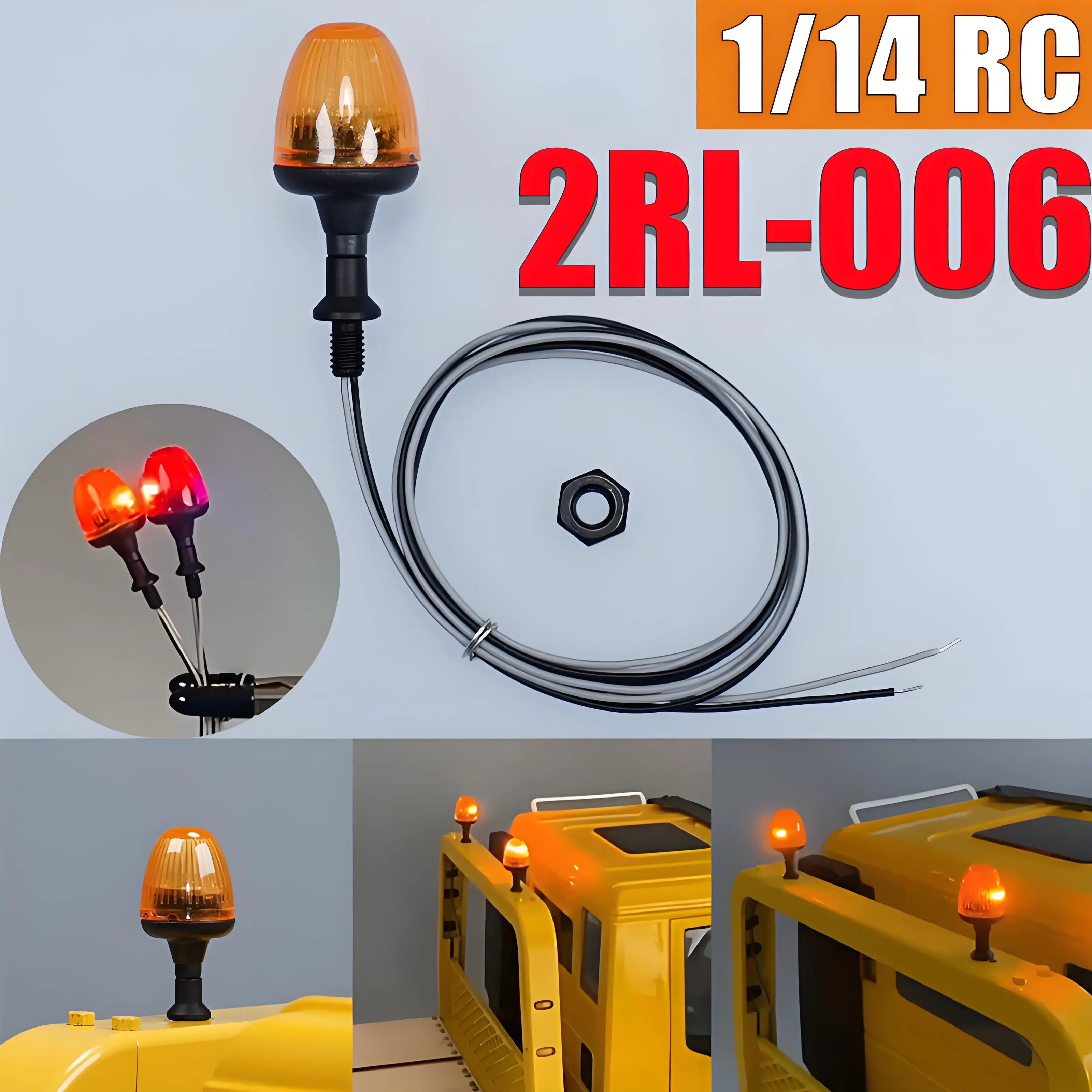 

Светодиодная вращающаяся лампа JUB 5V для инженерных машин, 1/14 RC грузовик для SCANIA Tamiya 770S R620, для моделей автомобилей VOLVO ACTROS AROCS, запчасти для самостоятельной сборки